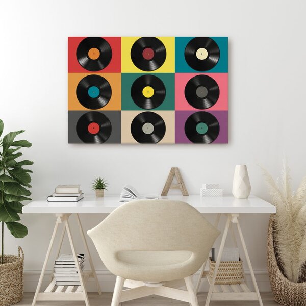 Obraz retro vinylové desky