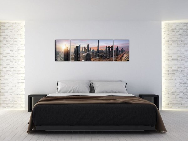 Obraz - Panorama Dubaje (170x50 cm)