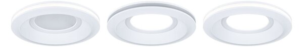 P 92248 LED vestavné svítidlo Sormus 3ks sada IP65 kruhové 100mm 3x4,8W / 1,5W / 230V 3000K bílá - PAULMANN