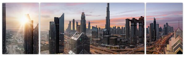 Obraz - Panorama Dubaje (170x50 cm)