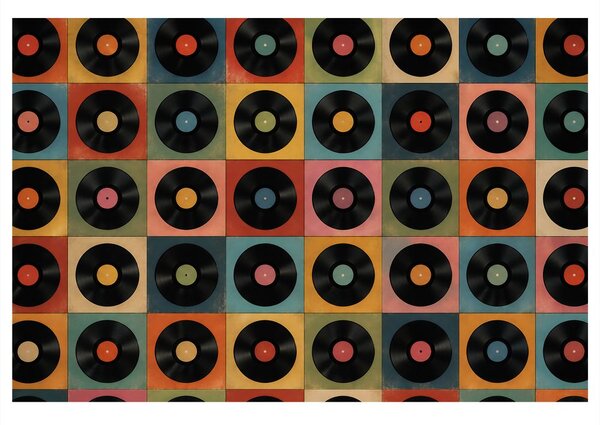 Obraz retro vinylové desky