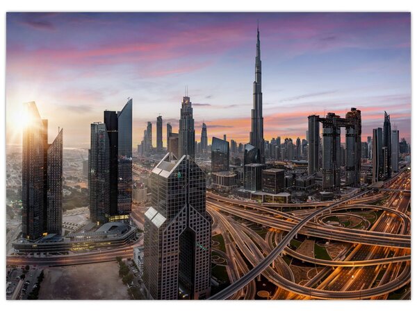 Obraz - Panorama Dubaje (70x50 cm)