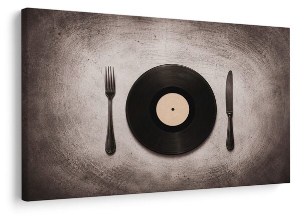 Obraz vinyl mezi příbory