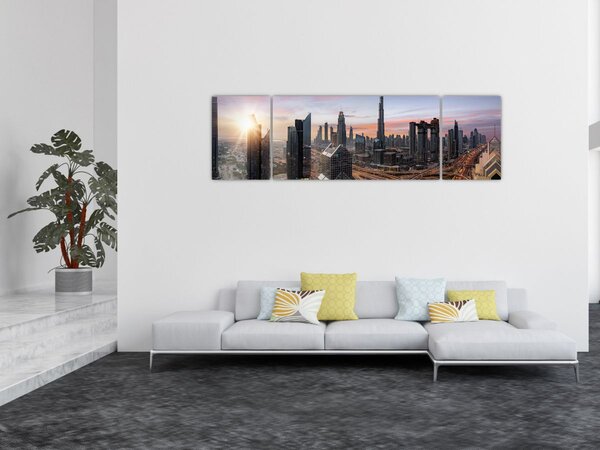 Obraz - Panorama Dubaje (170x50 cm)