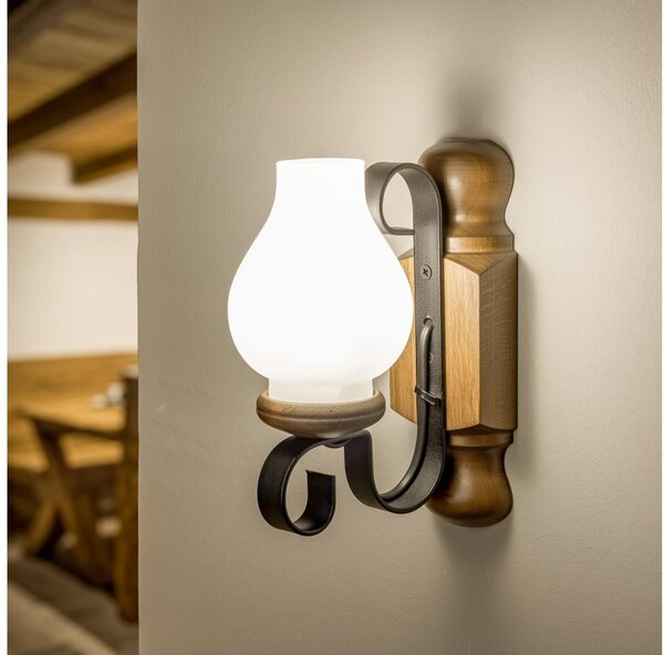 Brilagi - Nástěnné svítidlo RUSTIC 1xE14/40W/230V buk/ořech