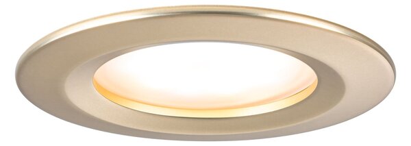P 92405 LED vestavné svítidlo Nova Coin základní sada nevýklopné IP44 kruhové 78mm Coin 3x6W 230V 2700K zlatá mat - PAULMANN