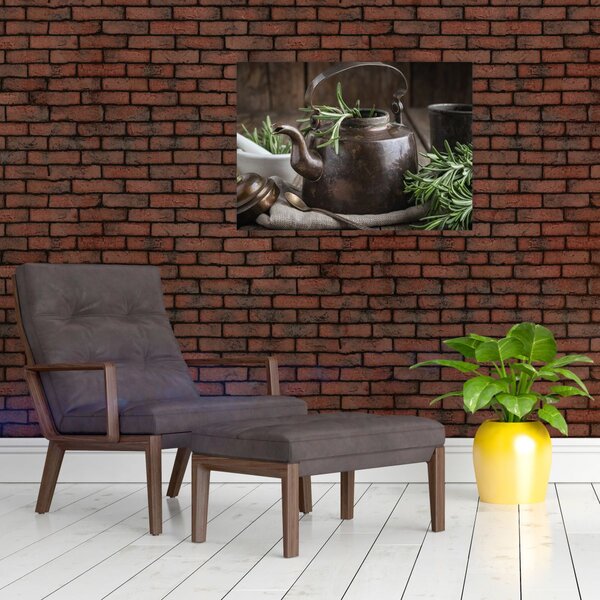 Obraz - Konvička s rozmarýnem (70x50 cm)