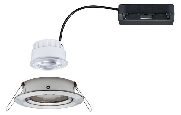 P 92454 LED vestavné svítidlo Nova Coin samostatné svítidlo kruhové 84mm 50° 2,8W 230V 4000K kov kartáčovaný - PAULMANN