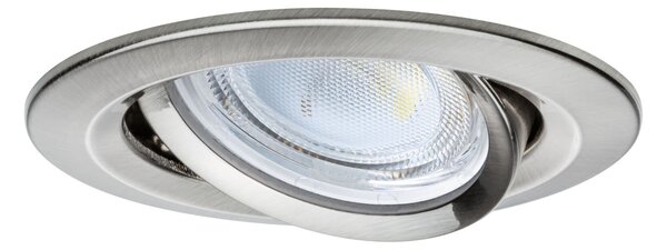 P 92456 LED vestavné svítidlo Nova Coin 3ks sada kruhové 84mm 50° 3x2,8W 230V 4000K kov kartáčovaný - PAULMANN