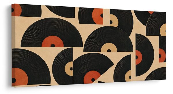 Obraz stylové vinylové kruhy