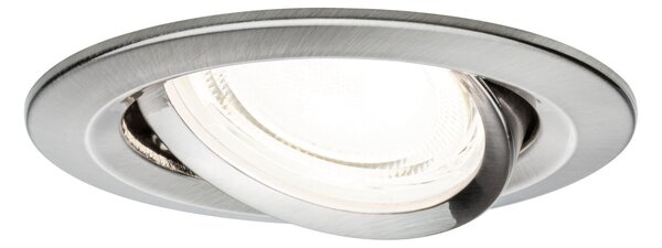 P 92456 LED vestavné svítidlo Nova Coin 3ks sada kruhové 84mm 50° 3x2,8W 230V 4000K kov kartáčovaný - PAULMANN