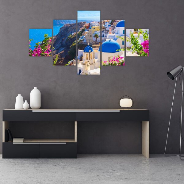 Obraz - Santorini, Řecko (125x70 cm)