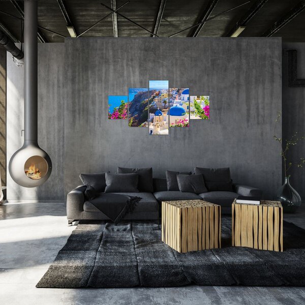 Obraz - Santorini, Řecko (125x70 cm)