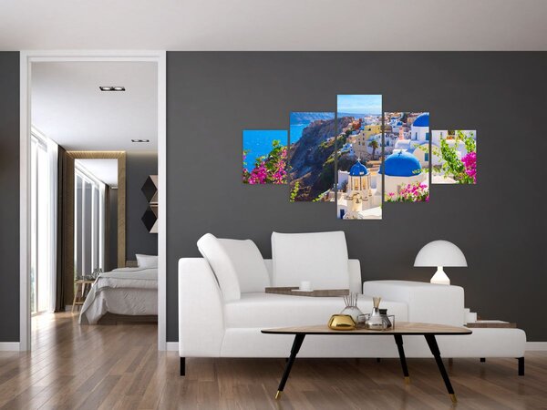 Obraz - Santorini, Řecko (125x70 cm)