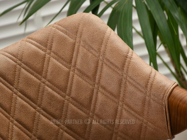 Designová jídelní židle NENET - hnědá / ořech / černá