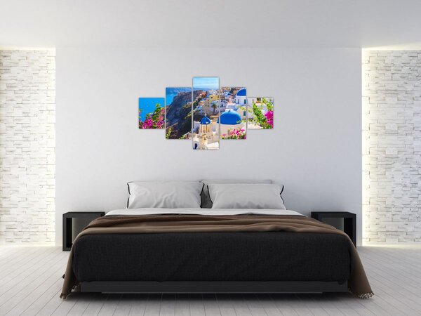 Obraz - Santorini, Řecko (125x70 cm)