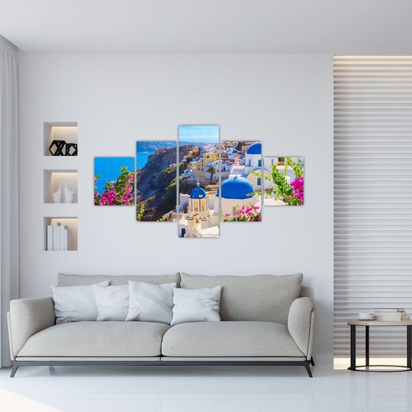 Obraz - Santorini, Řecko (125x70 cm)