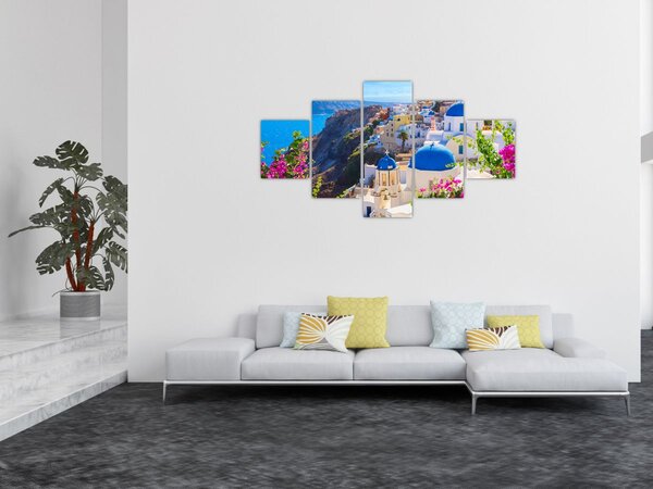Obraz - Santorini, Řecko (125x70 cm)
