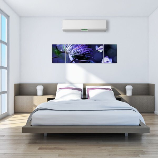 Obraz - Tropická květina (170x50 cm)