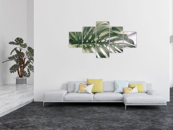 Obraz - List monstery (125x70 cm)