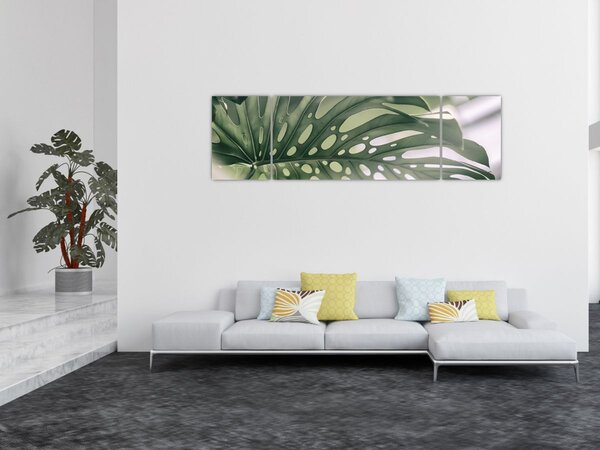 Obraz - List monstery (170x50 cm)