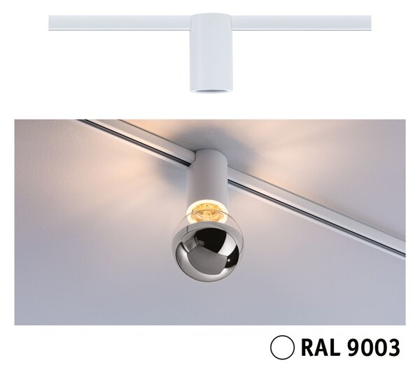 P 95702 URail lištový spot Socket E27 max. 20W 230V bílá - PAULMANN