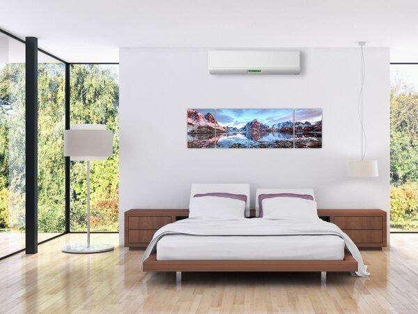 Obraz - Východ slunce nad Reine (170x50 cm)