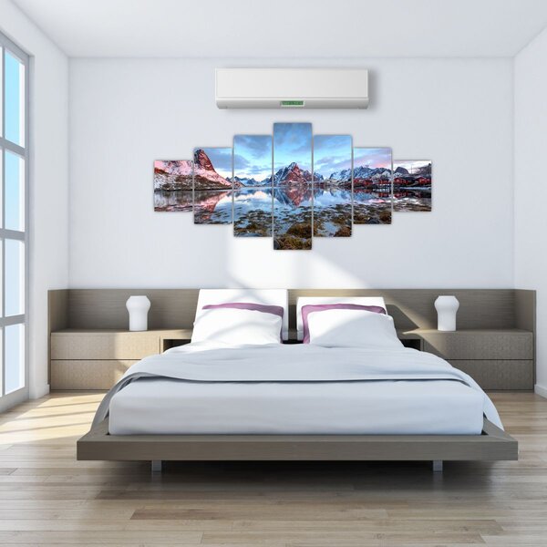 Obraz - Východ slunce nad Reine (210x100 cm)