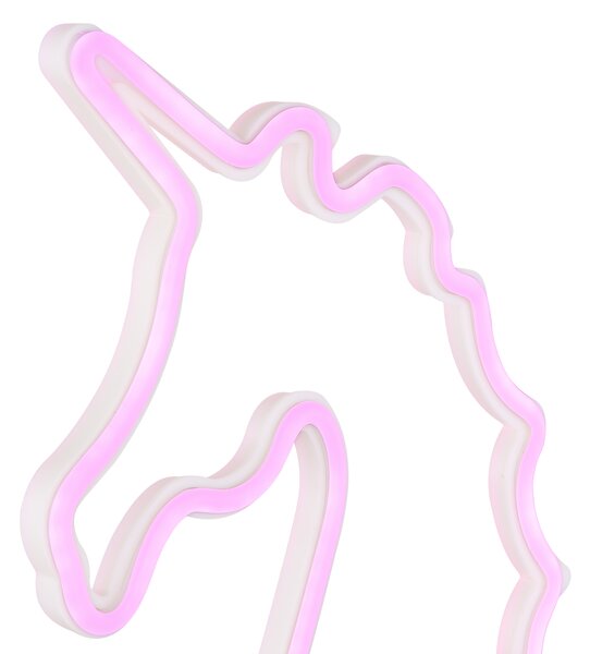 Stolní LED lampa UNICORN II bílá/růžová