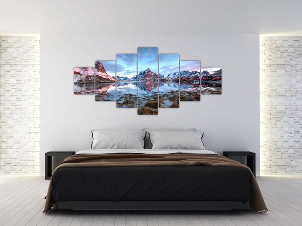 Obraz - Východ slunce nad Reine (210x100 cm)