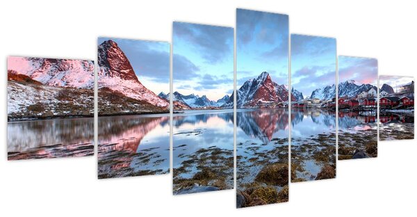 Obraz - Východ slunce nad Reine (210x100 cm)
