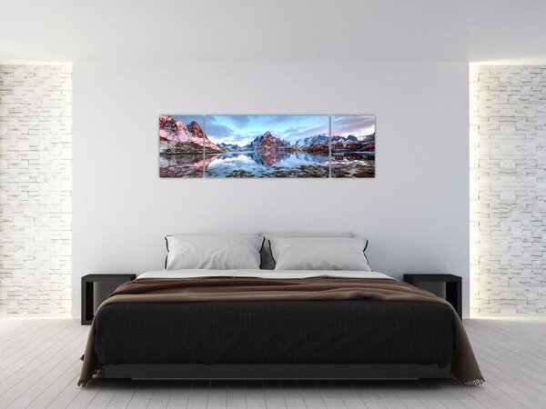 Obraz - Východ slunce nad Reine (170x50 cm)