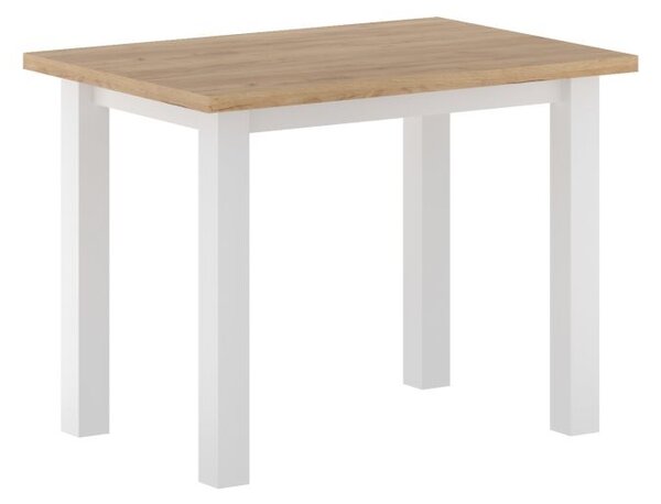 Malý jídelní stůl 70x100 cm ARNULF - zlatý dub craft / bílý