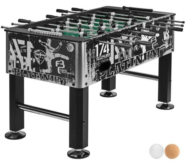 TUNIRO BASIC Stolní fotbálek, 75 kg, černobílý