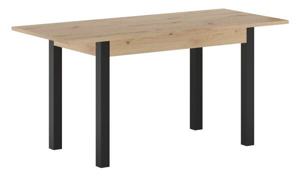 Rozkládací jídelní stůl 120(160)x70 cm FERENC - dub artisan / černý