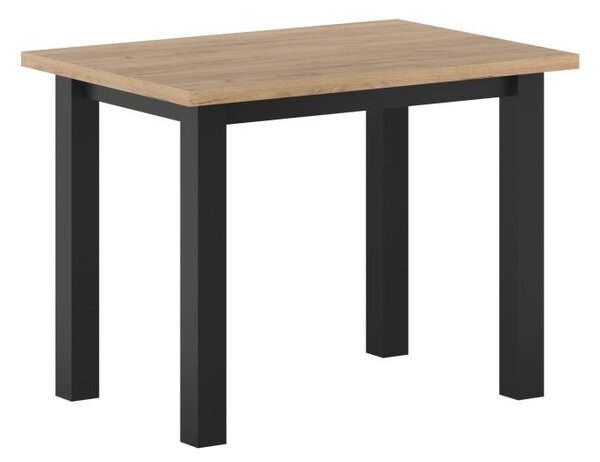 Malý jídelní stůl 70x100 cm ARNULF - zlatý dub craft / černý