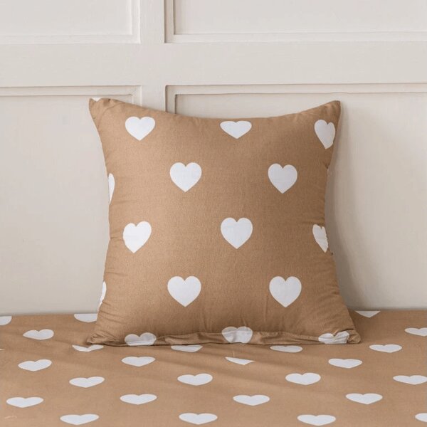 Povlečení z mikrovlákna CARAMHEART hnědé Rozměr povlečení: 70 x 90 cm | 140 x 200 cm