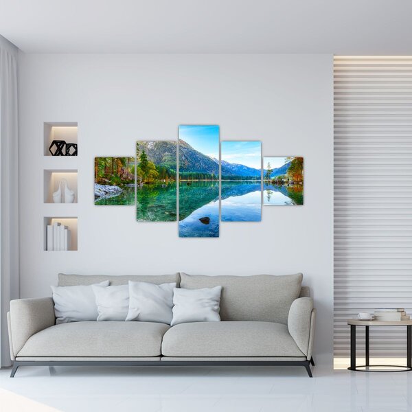 Obraz - Jezero Hintersee (125x70 cm)