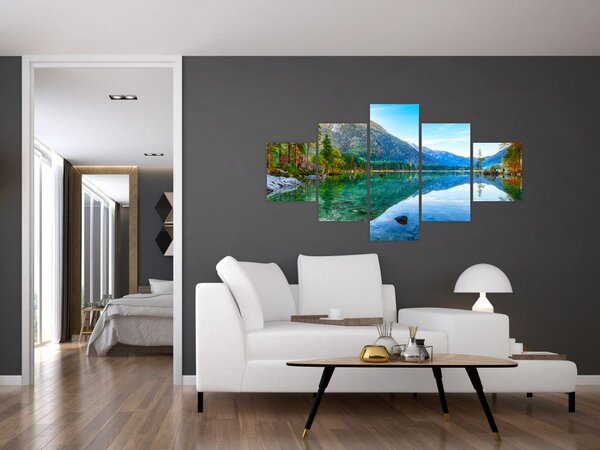 Obraz - Jezero Hintersee (125x70 cm)
