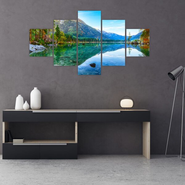 Obraz - Jezero Hintersee (125x70 cm)