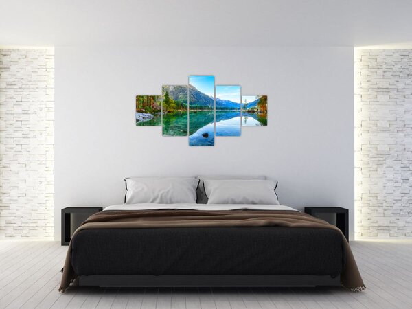 Obraz - Jezero Hintersee (125x70 cm)