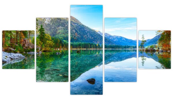 Obraz - Jezero Hintersee (125x70 cm)
