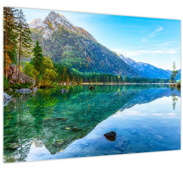 Obraz - Jezero Hintersee (70x50 cm)