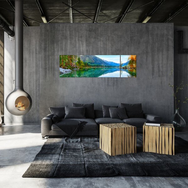 Obraz - Jezero Hintersee (170x50 cm)