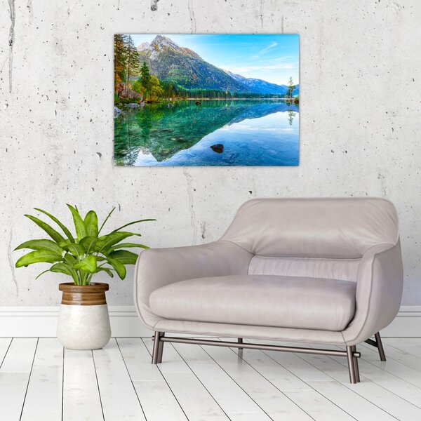 Obraz - Jezero Hintersee (70x50 cm)