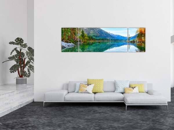 Obraz - Jezero Hintersee (170x50 cm)