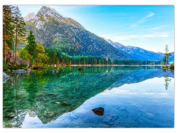 Obraz - Jezero Hintersee (70x50 cm)