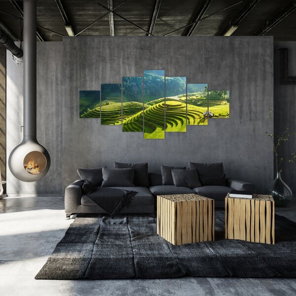 Obraz - Koncert rýžových teras (210x100 cm)