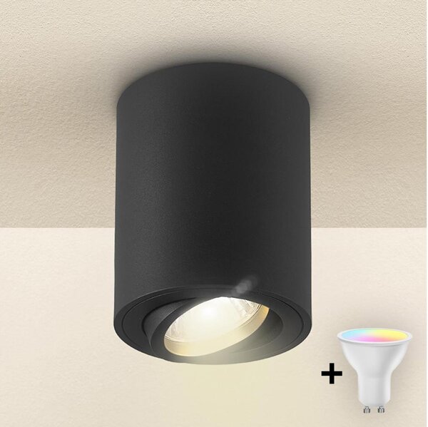 Brilagi - LED RGBW Stmív. bodové svítidlo MIA 1xGU10/4,8W/230V 100x80 mm černá