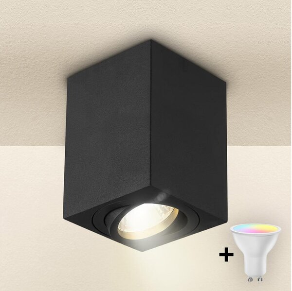 Brilagi - LED RGBW Stmív. bodové svítidlo MIA 1xGU10/4,8W/230V 100x80 mm černá